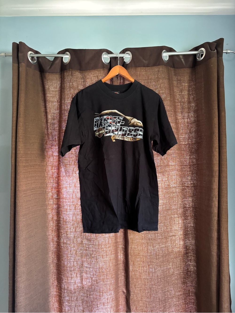 Harley-Davidson Morgantown West Virginia Black Gold and White Logo - Men's